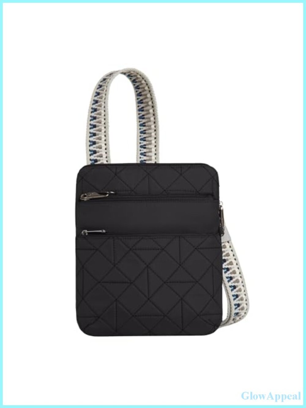 Travelon Anti-Theft Boho Slim Crossbody Quilted RFID Locking Bag